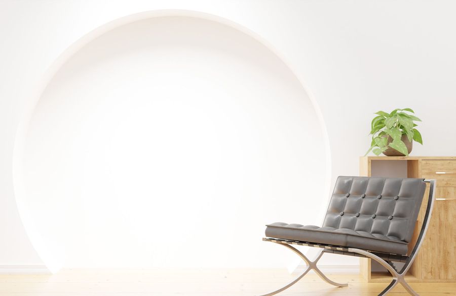 Ein ruhiges, lichtdurchflutetes Wartezimmer
